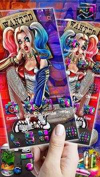 Joker Graffiti Sexy Girl Launcher Theme screenshot 3