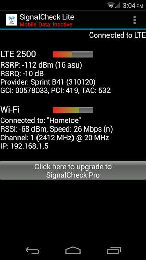 SignalCheck Lite скриншот 2
