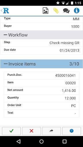 Kofax ReadSoft Mobile 3 تصوير الشاشة