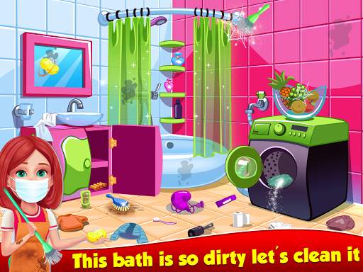 Doll  House  Cleaning  Princess  Girls  Games screenshot 4