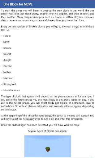 One Block Survival Minecraft Map Skyblock screenshot 3