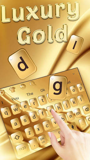 Silk Luxury Gold Keyboard screenshot 1