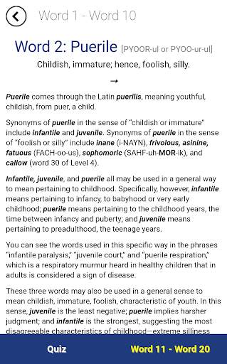 Verbal Advantage - Level 6 screenshot 3