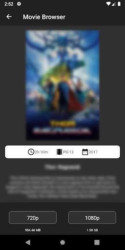 Movie Browser screenshot 2