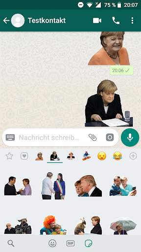 Angela Merkel Sticker für WhatsApp (WAStickerApps) screenshot 3