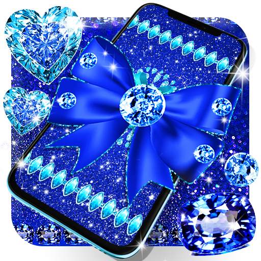 Blue glitter diamond wallpaper 25.3