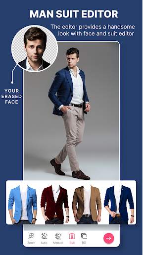 Man Casual Suit Photo Editor screenshot 1