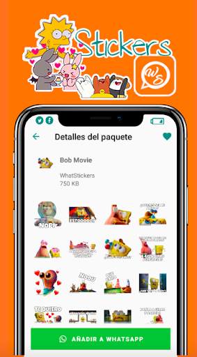 Sponge Stickers for WhatsApp screenshot 2