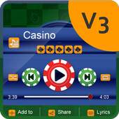 Casino Music Player Skin 2.0.4 Dark Beige