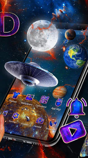 3D Galaxy Parallax Theme screenshot 2