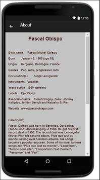 Pascal Obispo Music Lyrics screenshot 2