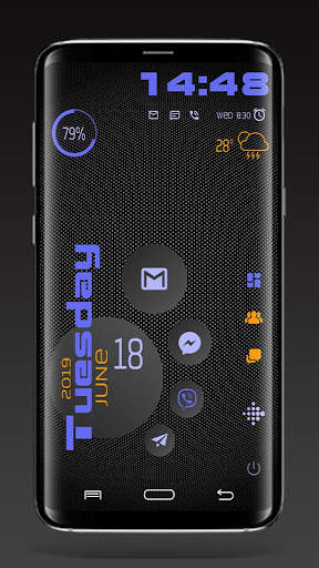 Тема DarkCircles для Total Launcher screenshot 5