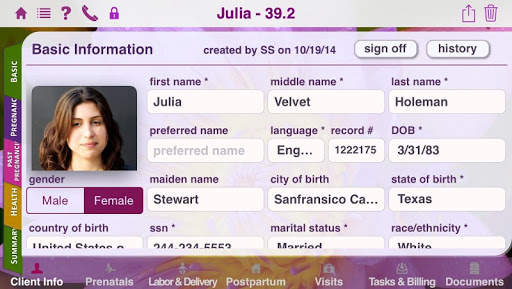 Mobile Midwife EHR Client Port screenshot 3