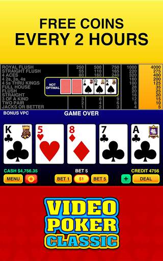 Video Poker Classic ® 4 تصوير الشاشة