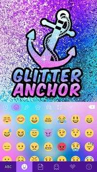 Glitter Anchor Kika Keyboard स्क्रीनशॉट 3