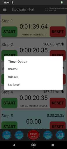 StopWatch 4 all Lite screenshot 8