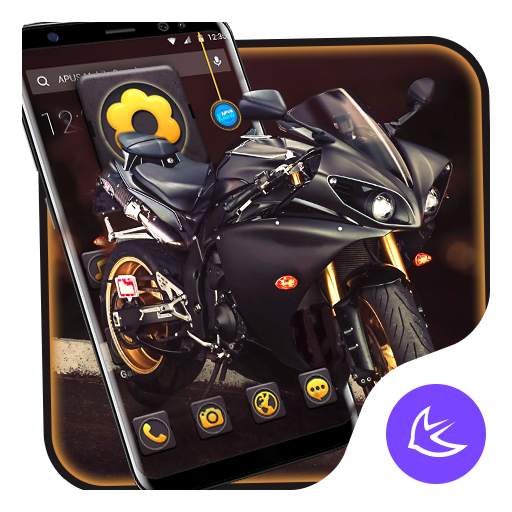Motorbike APUS Launcher  theme 63.0.1001