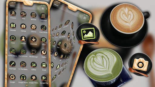 Coffee Heart Launcher Theme screenshot 2