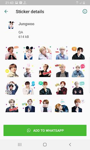 NCT 127 WAStickerApps KPOP Idol for Whatsapp screenshot 5