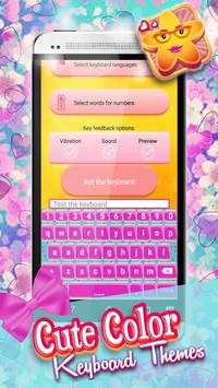 Cute Color Keyboard Themes screenshot 4