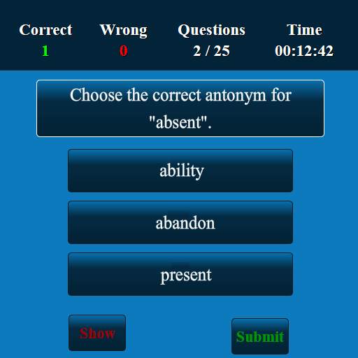 English Literature MCQ screenshot 3