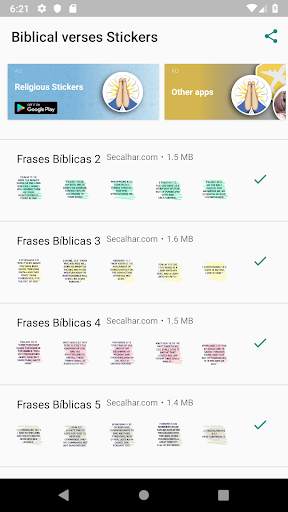 Biblical verses Stickers for Whatsapp screenshot 1