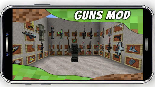 Minecraft PE Mod Guns 2023 screenshot 3