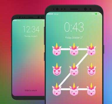 Pony Lock Screen Little UNICORN Emoji screenshot 4