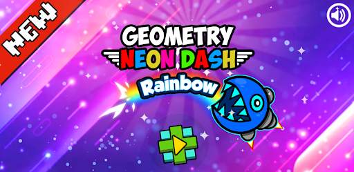 Geometry Neon Dash Rainbow скриншот 1