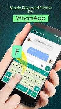 Simple Keyboard Theme for WhatsApp screenshot 2