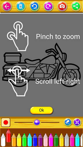 Mewarnai Motor Ninja screenshot 2
