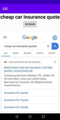 CIC: Car Insurance Companies screenshot 1