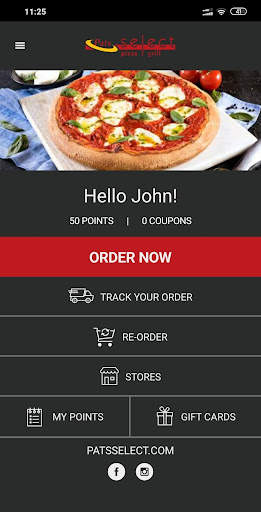 Pats Select Pizza Grill screenshot 1