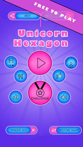 Crush Unicorn Hexa Balls screenshot 1