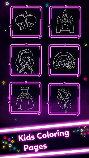 Doodle Glow Coloring Games screenshot 5