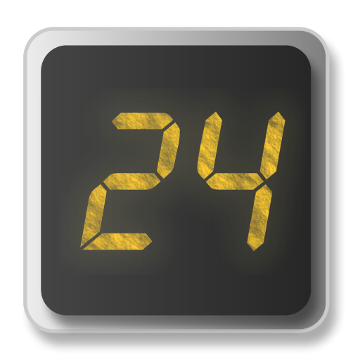 24 Clock Widget أيقونة