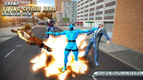Flying Spider Hero Adventure Fight 2018 скриншот 3