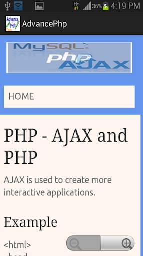 Advance Php/AJAX W3school screenshot 6