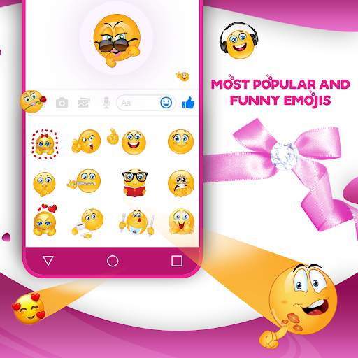 Pink Diamond Keyboard Theme 5 تصوير الشاشة