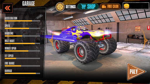 Offroad Flying Monster Truck Driving screenshot 5