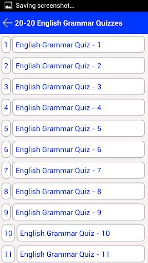 English Grammar Quiz screenshot 2