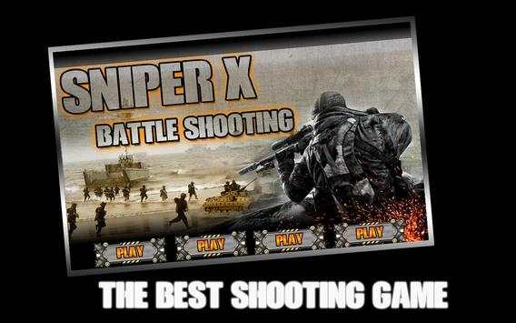 Sniper X Pertempuran Shooting screenshot 1