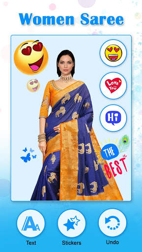 Royal Traditional Suit - Women Saree Photo Frame 3 تصوير الشاشة