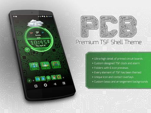 PCB Green ⁞ TSF Shell 3 Theme screenshot 1