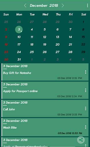Calendar Notes - Multiple Notes Per day скриншот 7