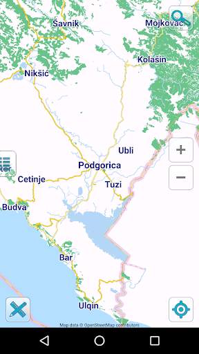 Map of Montenegro offline screenshot 1