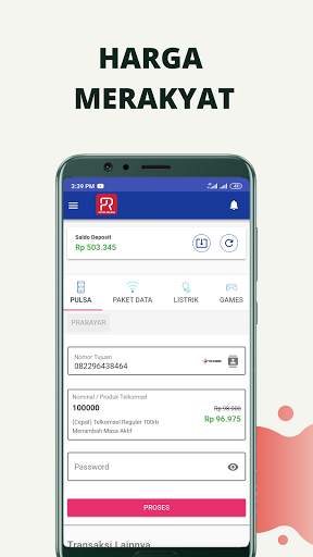 PUTRA RELOAD: Agen Pulsa Murah, PPOB, PLN, E-Money screenshot 3