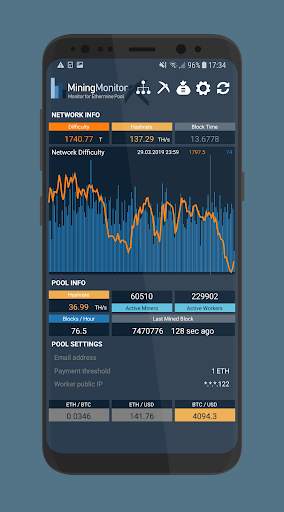 Mining Monitor 4 Ethermine pool screenshot 4