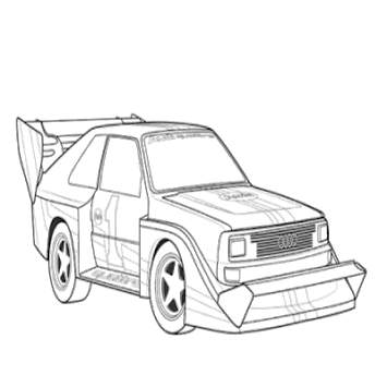 Coloring Racing Car screenshot 1