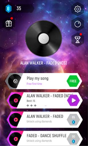 Alan Walker Hop Tiles Edm Rush screenshot 1